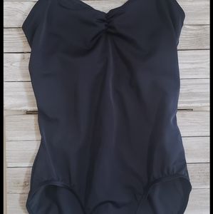 Balera Black trellis back ballet leotard size adult small